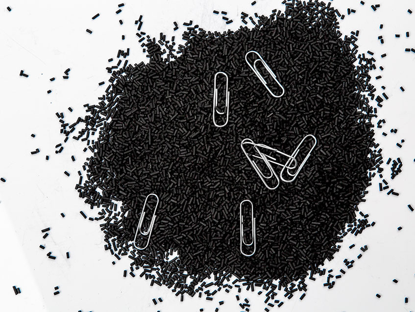 Fasi di caricamento del setaccio molecolare al carbonio